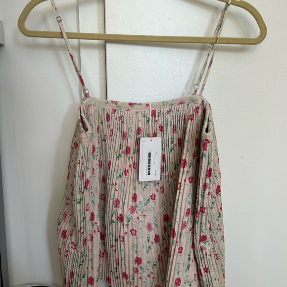 SUPER CUTE FLORAL, ACCORDION TANK FROM FLANNEL, NEW WITH TAGS, SIZE S - Picture 5 of 5